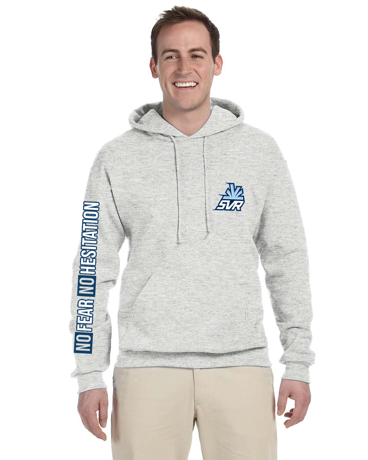 No Fear SVR Grey Hoodie Adult