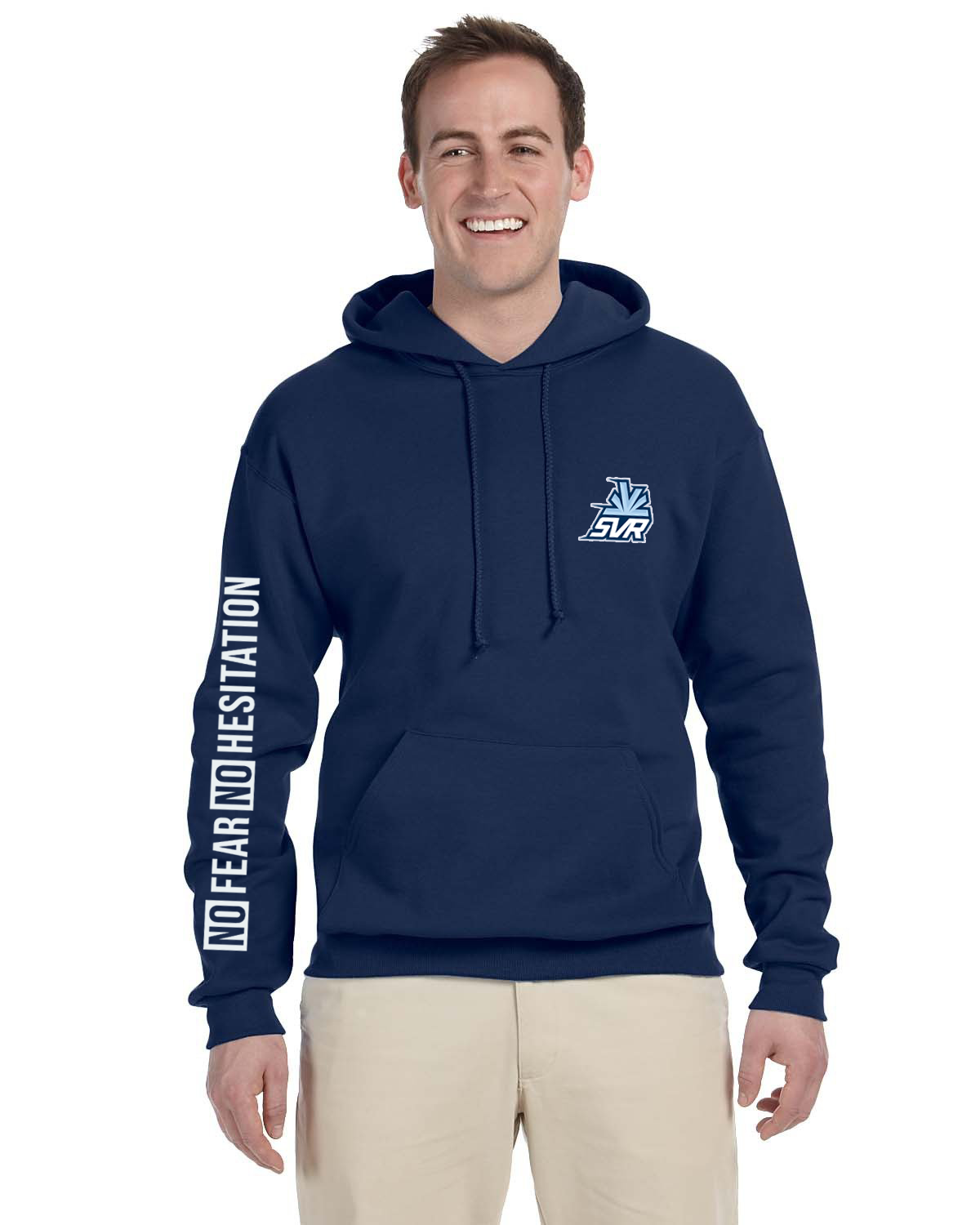 No Fear SVR Navy Hoodie Adult