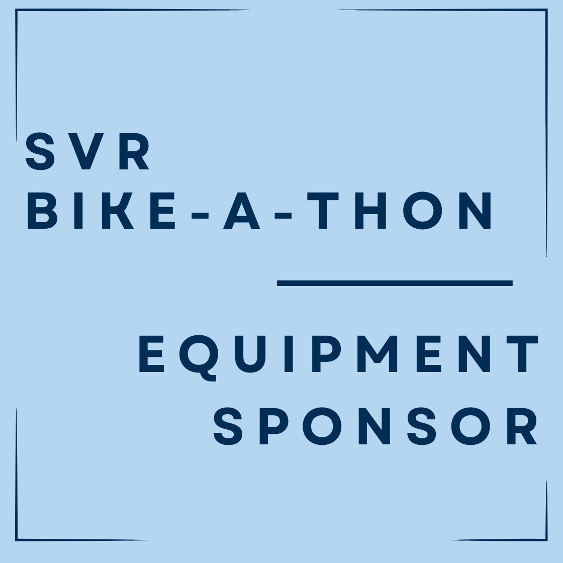 SVR Bike-A-Thon Shirt/Equipment Sponsor